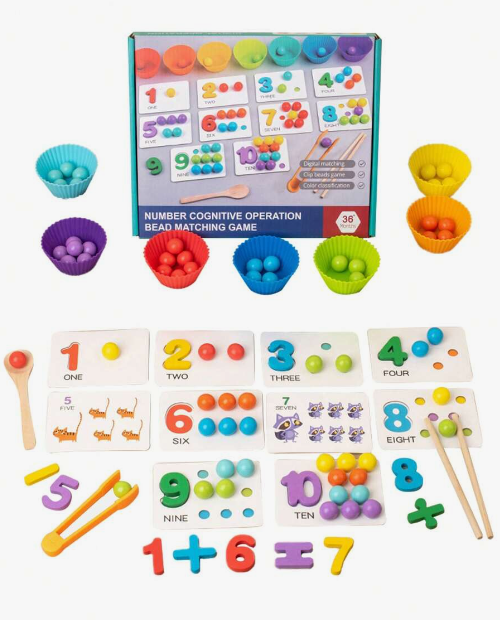 JUEGO DE MATEMATICAS MONTESSORI NIÑOS