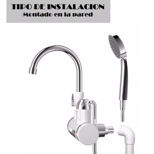 Grifo Lavaplatos Eléctrico con Agua Caliente