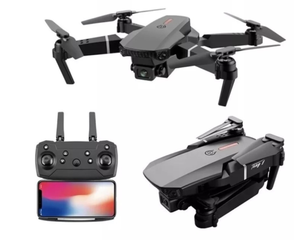 Dron E88 Cámara Frontal Con Bolso Bater